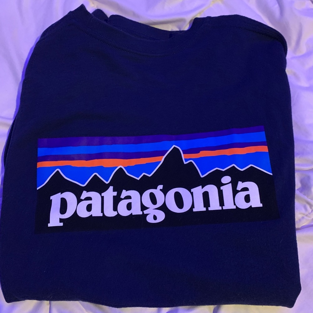 Dark Blue Long Sleeve Patagonia Tshirt